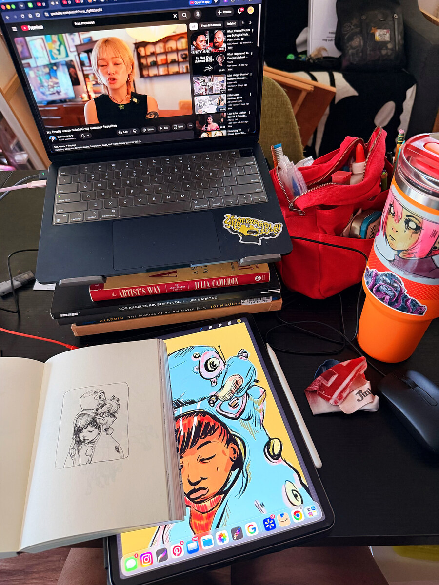 Studio workspace photo